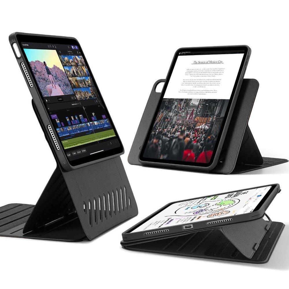ESR iPad Air 11” & 10.9” Magnetic Case Stand, 9 Angles, Black